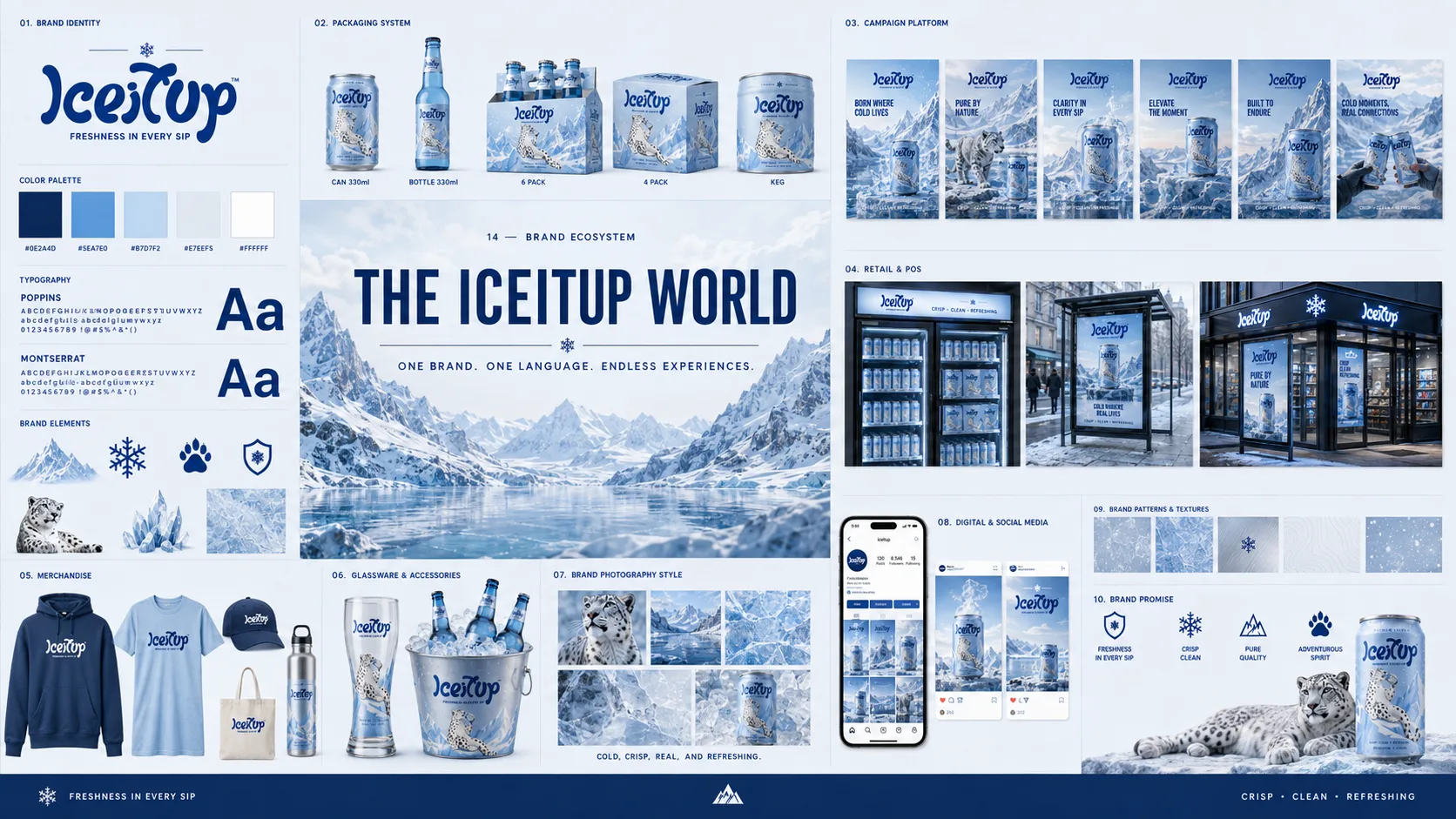 Iceitup — Packaging Design packaging & visual design mockup 13 by Raghav Chopra